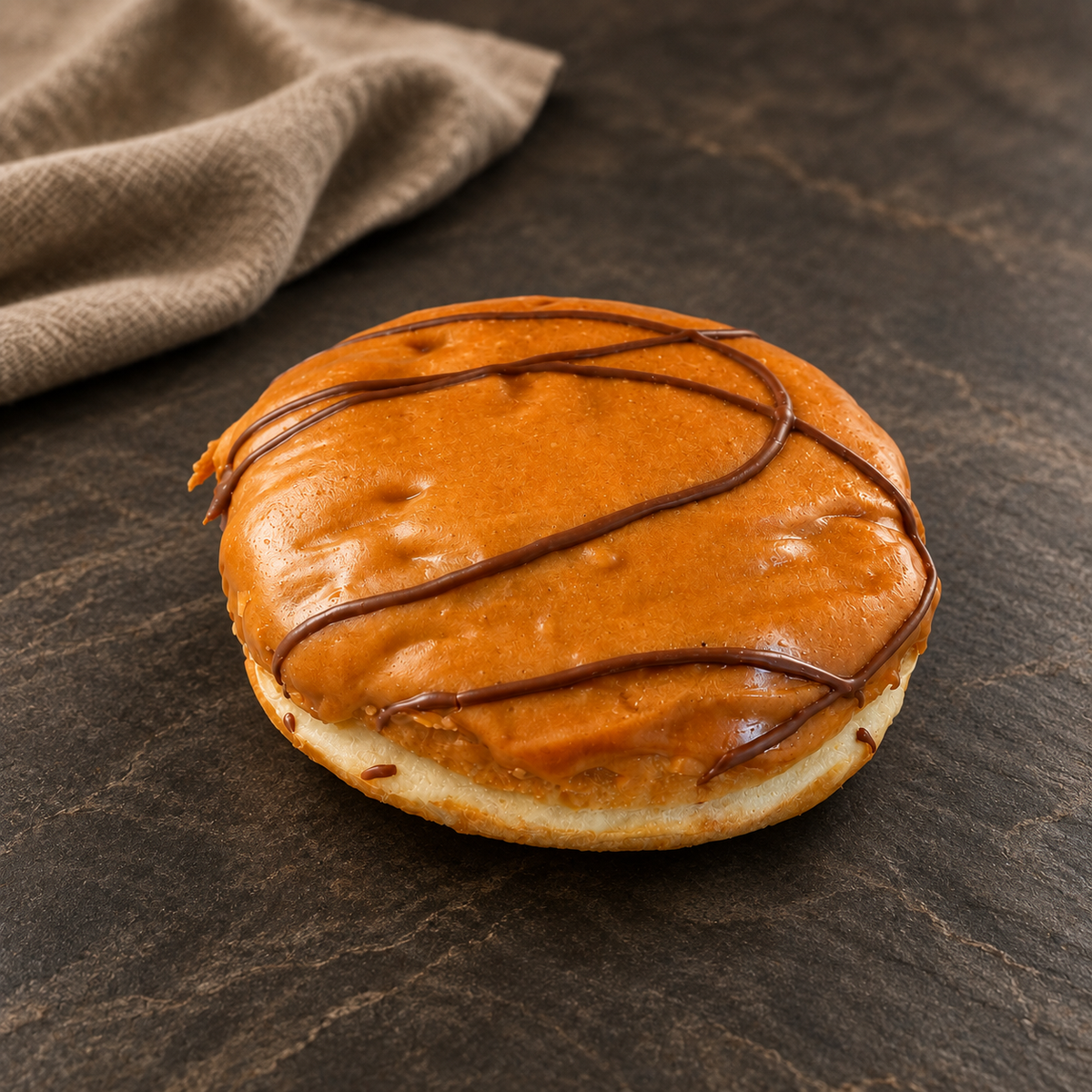 Custard Fudge Doughnut